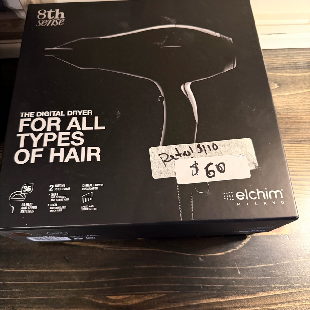 Black Digital Hair Dryer